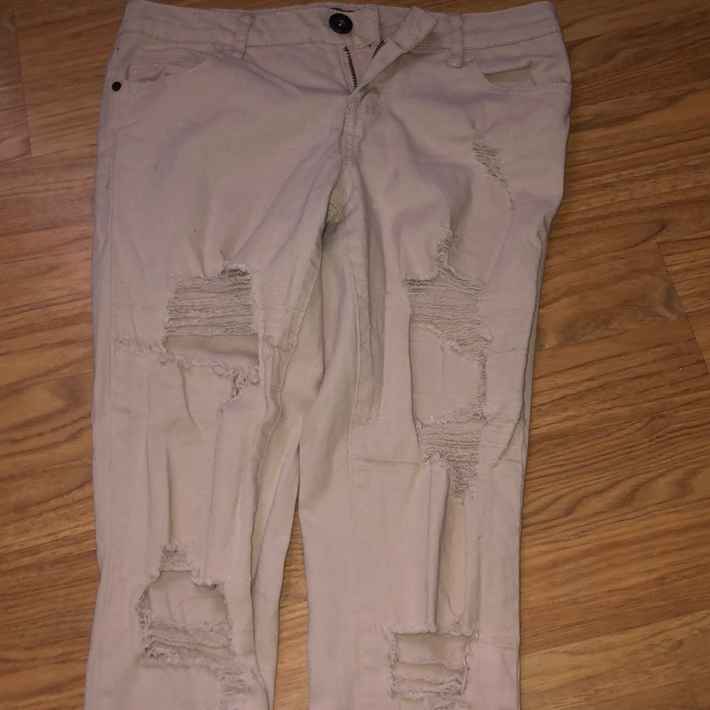light pink jeans